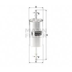 MANN фильтр топливный FORD FOCUS I 1.4-2.0 98-05 (51mm)